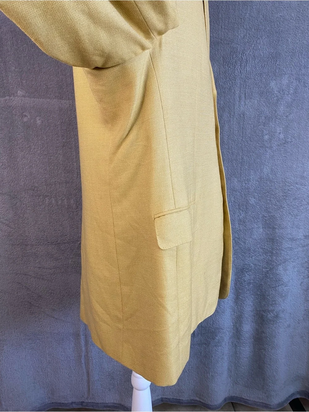 VTG Canali Yellow Single-Breasted Wool Blend Italian Blazer 54R Old Money Preppy